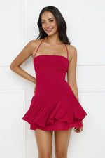 Celestial Kiss Halter Mini Dress