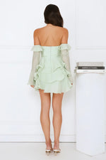 Rosewater Off Shoulder Mini Dress