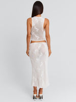 Antonella Midi Skirt White