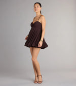 Perfectly Pretty Tie Back Chiffon Babydoll Dress