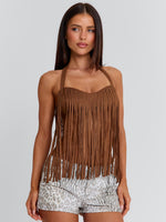 Lucy's FRANCINE TOP BROWN