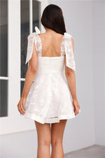 Sunlit Picnic Mini Dress White