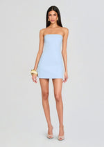 Poppi Heavy Crepe Strapless Mini Dress