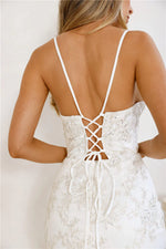 On The Silver Screen Sequin Maxi Dress Off White