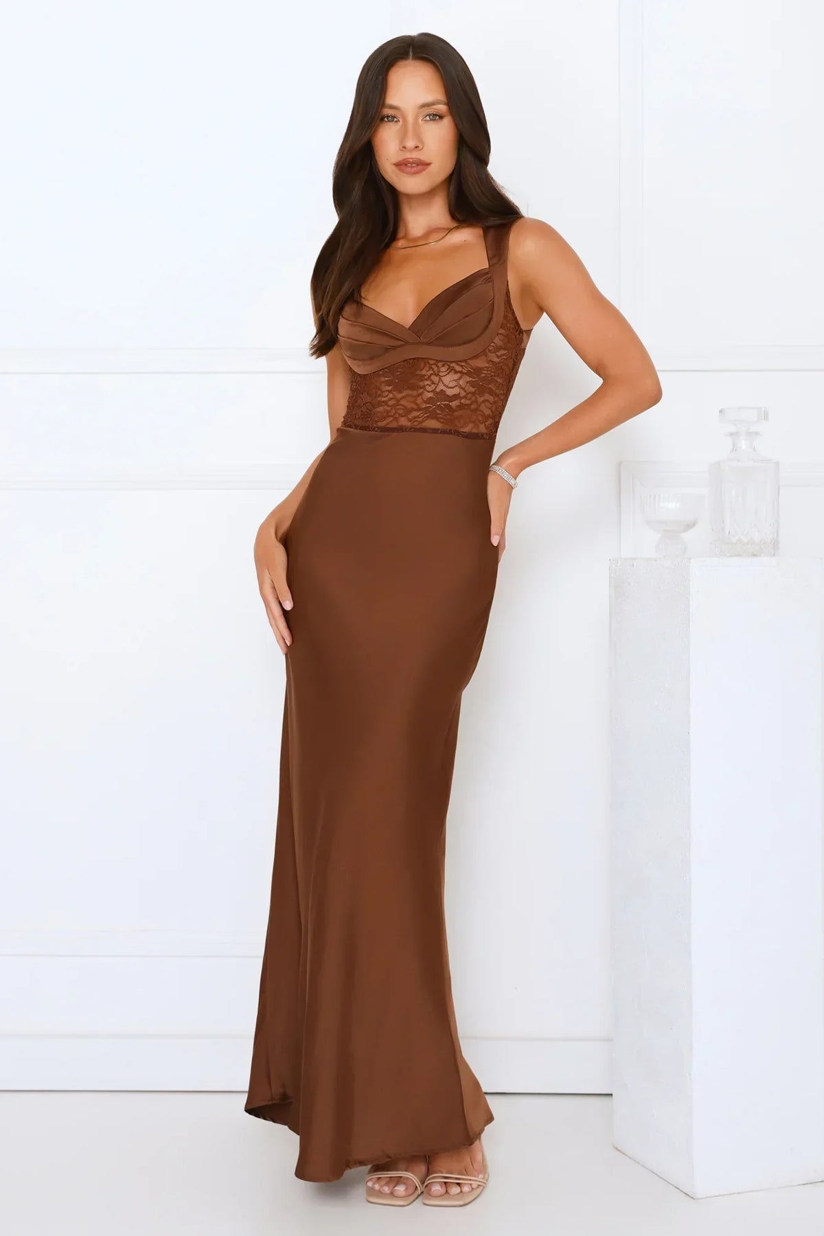 Permission To Party Satin Maxi Dress