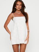 Ortega Mini Dress White Broiderie