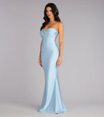 Kimberly Strapless Tie-Back Mermaid Formal Dress