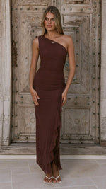 Jennifer Maxi Dress - Chocolate