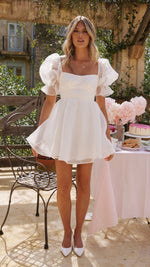 Lakeithia Mini Dress - White