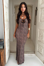 Jiana Maxi Dress - Leopard Print