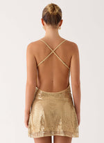 Kaitlin Mini Dress - Gold