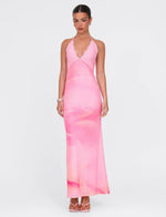 DENAE MAXI DRESS - PINK : FLORAL : PINK BLOSSOM