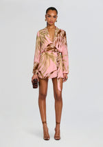 Fawn Mini Dress With Detachable Belt