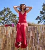 Ayla Lace-Up Slit Mermaid Glitter Formal Dress