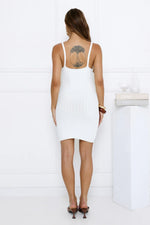 Looking Good Knit Dress White