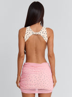 Madisona Mini Dress Cream Polka Dot