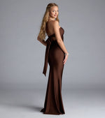 Kimberly Strapless Tie-Back Mermaid Formal Dress