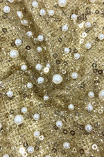 Lainey Pearls Beaded Maxi Dress
