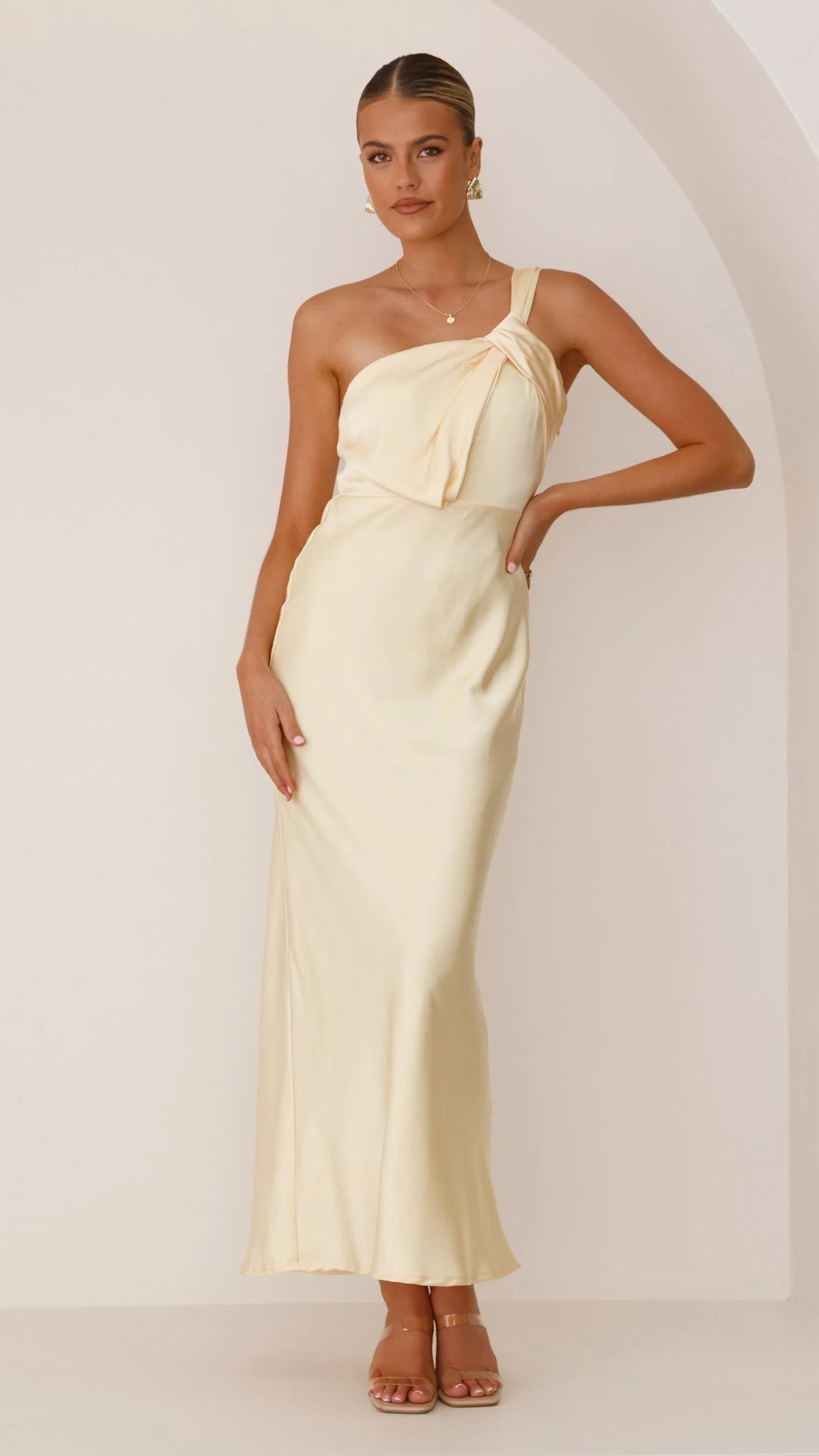 Greta Maxi Dress - Lemon