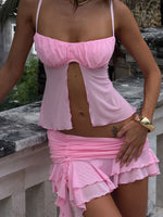 Noella Mini Skirt Baby Pink