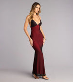 All Eyes Lace Trim Mermaid Maxi Dress