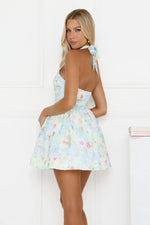 Daydream Bloom Halter Mini Dress Floral