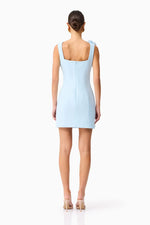 Chantelle Floral Mini Dress in Blue