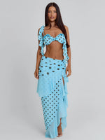 Farwin Top Blue Polka Dot