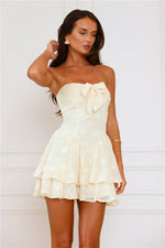 Daisy Dreams Strapless Mini Dress