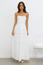 Chic At Sunset Maxi Dress White