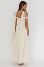 Kaycee Drop Waist Maxi Dress Champagne