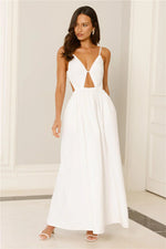 Lantern Trail Maxi Dress White