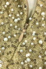 Lainey Pearls Beaded Maxi Dress