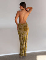 SPARROW MAXI DRESS - GREEN BURNOUT