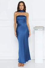 Precious Pearl Satin Maxi Dress