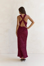 Lasting Luxuries Maxi Dress Wine