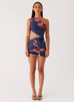 Addie Mini Dress - Midnight Bloom