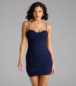 Life Of The Party Rhinestone And Pearl Mini Dress