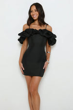 Love On Lock Off Shoulder Mini Dress