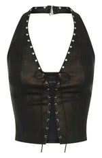 Falling Star PU Bustier Chocolate