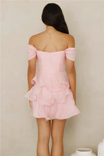 Pretty In The Sun Off Shoulder Mini Dress