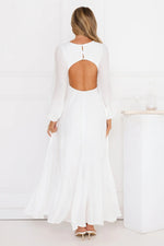 Meadow Dusk Maxi Dress White