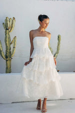 Paisley Tiered Ruffle Midi Dress
