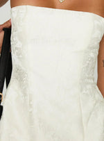 Heaven Sent Strapless Mini Dress White