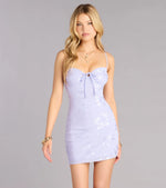Moonlit Lace Bodycon Mini Dress