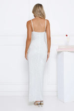 LUXE Diamond Diaries Maxi Dress White