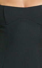 Aretha Mini Dress Corset Panel Dress in Black