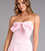 Pretty in Bow Strapless A-Line Mini Dress