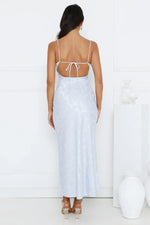 Floral Kiss Satin Maxi Dress