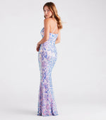 Meredith One-Shoulder Sequin Formal Dress